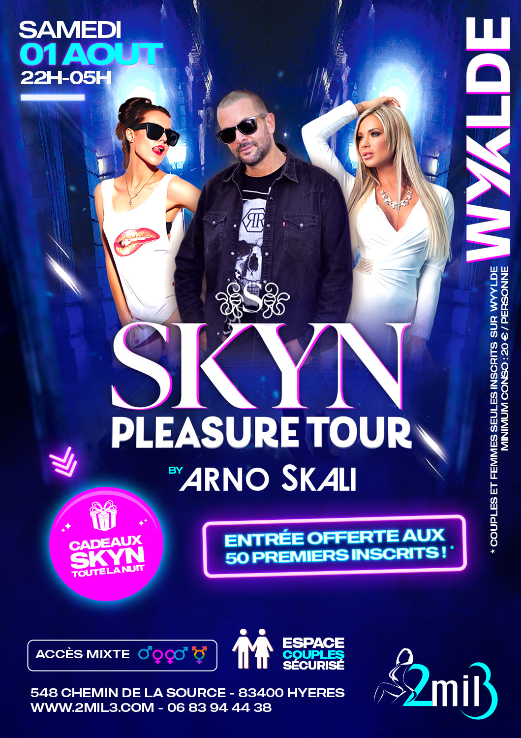 Flyer Wyylde Party Skyn
